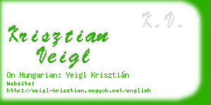 krisztian veigl business card